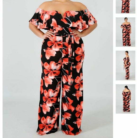 gitionline Pants - Multi Floral Flare Maxi Dress